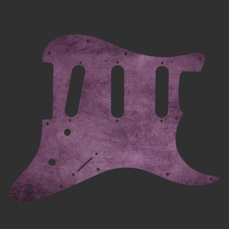 Unique Fender Stratocaster Pickguard SSS  11 holes 3ply (wbw) Custom Stratocaster pickguard - Vino Tinto image 1