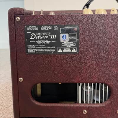 Fender Hot Rod Deluxe III "Creamy Wine Two-Tone" FSR Limited Edition 3-Channel 40-Watt 1x12" Guitar Combo 2014 - Wine Red / Cream image 7