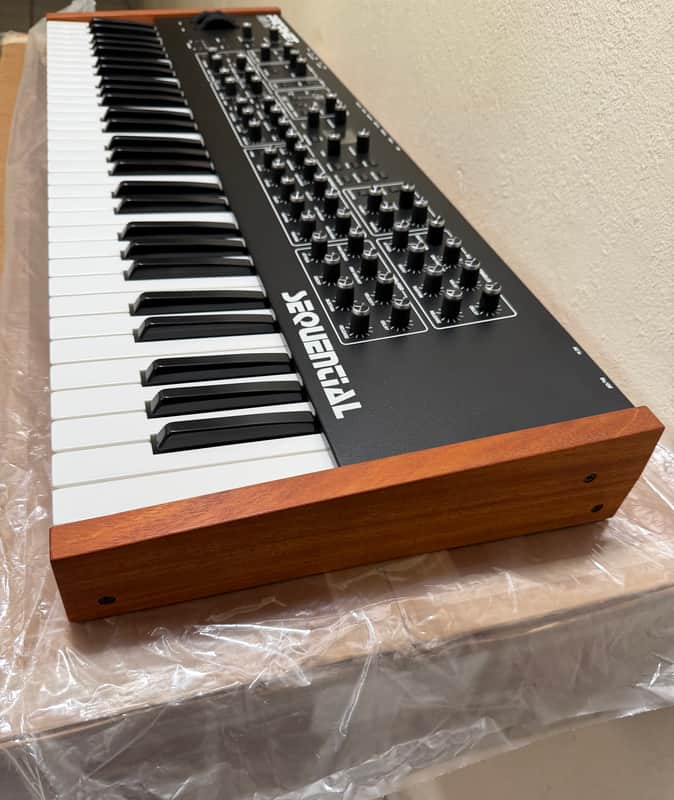 SEQUENTIAL PROPHET Rev2 61-Key 16-Voice Polyphonic Analog Synthesizer / Black with Wood Sides image 1