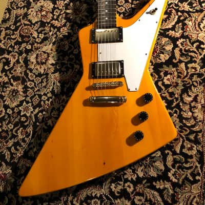 Tokai MIC Love Rock Explorer Korina Top, Gold Hardware image 7