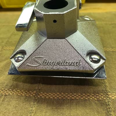 Slingerland Magnum 70s - satin/chrome Bass drum tom bracket mount in fabulous condition! image 8