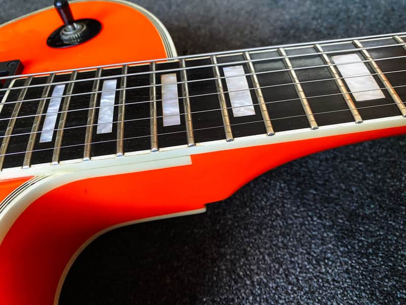 ESP Edwards E-LP-85CD Les Paul Custom - Orange - VERY GOOD | Reverb