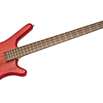 Warwick RockBass Corvette $$ | 4-String - Burgundy Red Transparent Satin image 7
