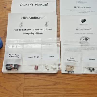 Hafler P225 restoration kit filter capacitor repair rebuild fix image 2