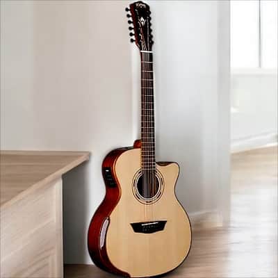Washburn Comfort Series G15SCE-12 12-string Acoustic-Electric Guitar image 2