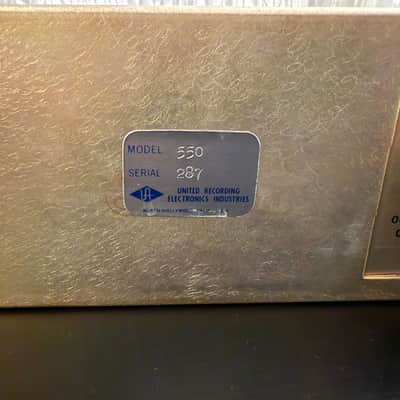 Original Universal Audio 550-A Filter Pair image 6