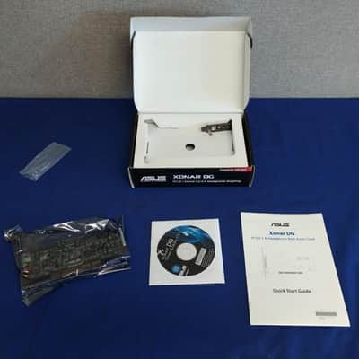 ASUS Xonar DG PCI Sound Card 5.1 channels Headphone Amp w/ Driver/Manual CD NOS image 1