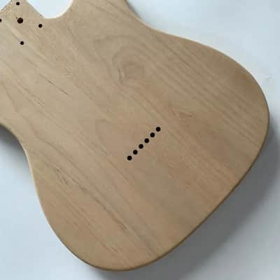 Lefty Tele Style Guitar Basswood Body, String Through image 4