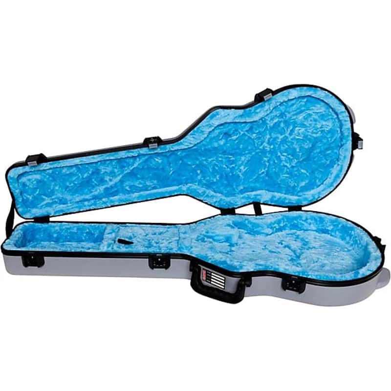 Gator Flight Pro V3 TSA Series ATA Molded Gibson Les Paul Guitar Case 2025 - GRAY & BLUE image 1