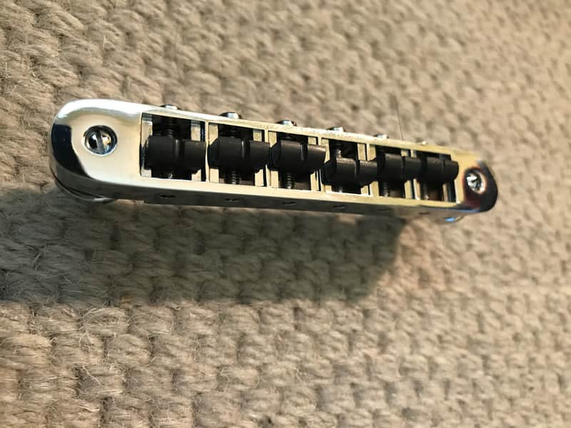 Graph Tech Resomax NV Bridge (4mm) & Tailpiece (M8) - Chrome image 1