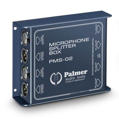Palmer PMS 02 Microphone Split Box 2-Channel - Signal Splitter image 2