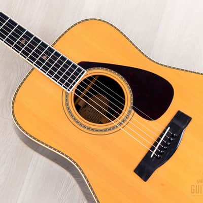 1977 Yamaha L-10 Vintage Dreadnought Acoustic Guitar, Spruce & Rosewood w/ Case & Hangtag, Japan image 8