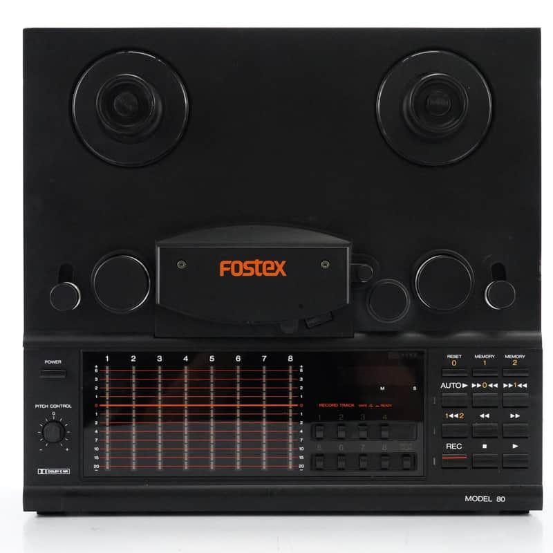 Fostex Model 80 1/4" 8-Track Reel-To-Reel Tape Machine w/ Case & Cables #51293 image 1