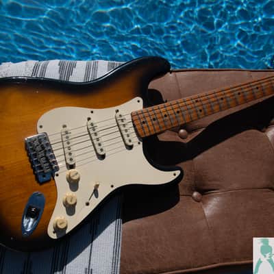 1987 Fender American Vintage Reissue 1957 Stratocaster - 100% Natural Ultimate Road Warrior MOJO - Pro Set Up w Perfect Frets/Action/Intonation! image 16