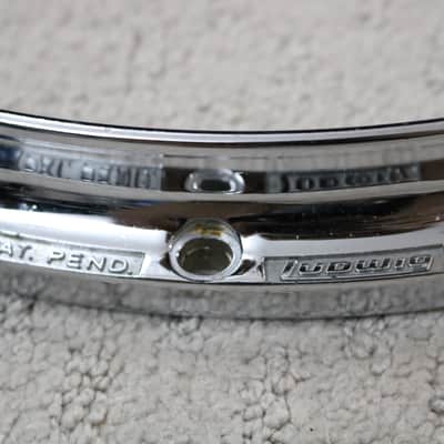Ludwig 14" Twin Channel Die Cast 10-Lug Snare Drum Hoops (Pair) image 4