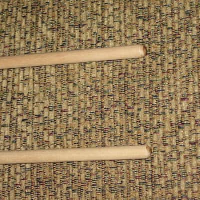 ONE pair new old stock (with packaging) Malletech OR45B Orchestra Series Mallets (Bells, Xylophone, Glock and multi-percussion) 1 and 1/8" Hard Heavy White Ball Heads, Orchestra Length Birch Handles (from around 2019) Made in USA image 16