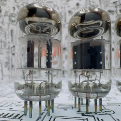 RCA 6201 (GE Made) 12AT7WA 5x Tubes - 1979 NOS Factory Matched Set - Military Spec ECC81 image 7