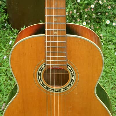 Yamaha Nippon Gakki Dynamic ALL Solid Guitar No.40A Red Label  1963 Natural+Original Hard Case image 4