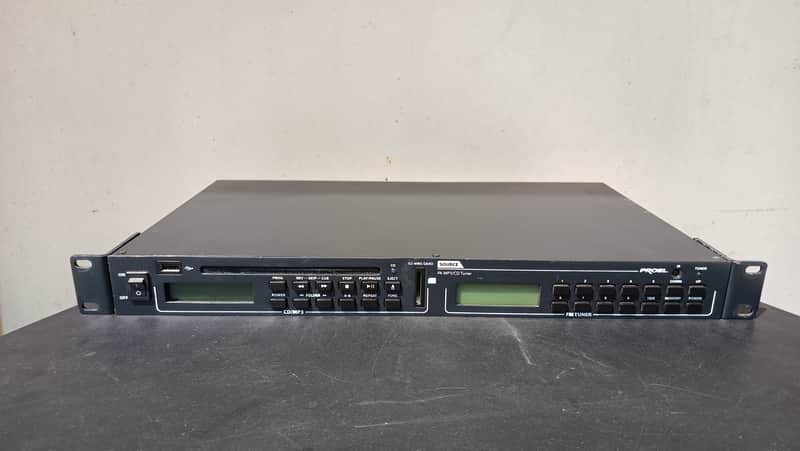 PROEL PA SOURCE – CD/MP3/USB Player + FM Tuner – Professional 19" Rack Audio Source image 1
