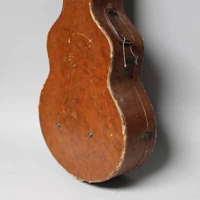 40s/50s Lifton Archtop Brown Hardcase Pink Interior image 2