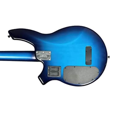 Ernie Ball Music Man Bongo 4 String HH/Piezo, LTD 2007 Blue Dawn / Rosewood 9.7 LBS USED in Very Good -Excellent Condition*IN STOCK* RARE image 2
