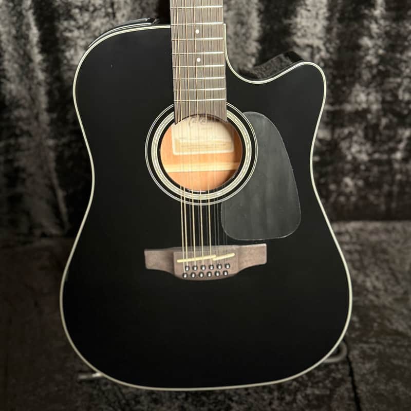 Takamine GD30CE-12 12-String Gloss Black image 1