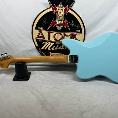 Squier FSR Classic Vibe '70s Jaguar Electric Guitar - Daphne Blue image 8