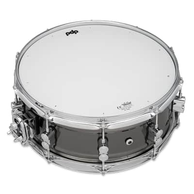 PDP Concept Series Metal Snare, 5.5x14, Black Nickel Over Steel w/Chrome Hardware (PDSN5514BNCR) image 5