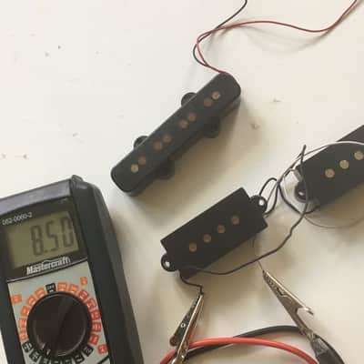 Lot Of 3 Black Jazz Bass Pickups + Covers Precision Electric Guitar Fender Relic image 5