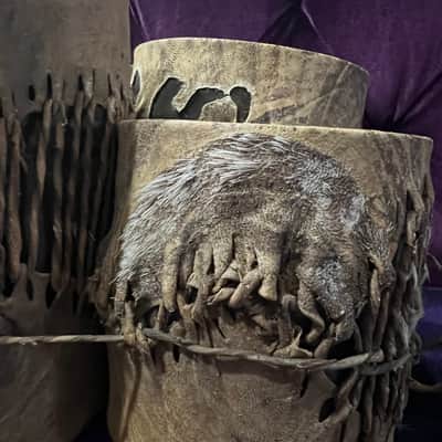 Native/African/Moroccan Drums 4pc Animal Skin image 3