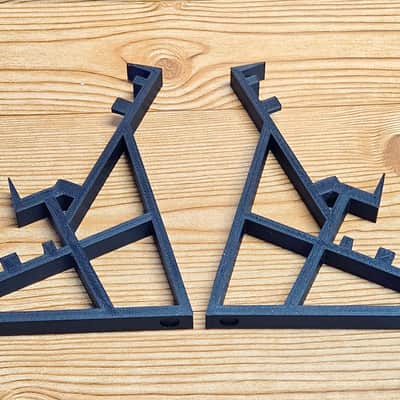 The Analog Source 2 Tier 3D Printed Desktop Mounting Stand For Roland Boutique Series A-05 D-05 SH-01A TB-03 Bassline Synthesizers - USA Made image 7