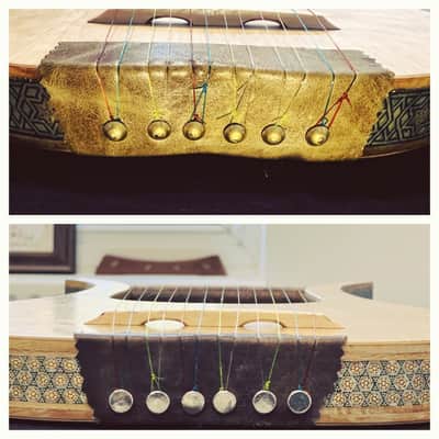 Cithara Lyre Harp with Inlay Ancient Techniques - 12 Strings image 14
