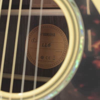 Yamaha LL6 Jumbo Acoustic/Electric Guitar 2024 Natural 2121gr image 3