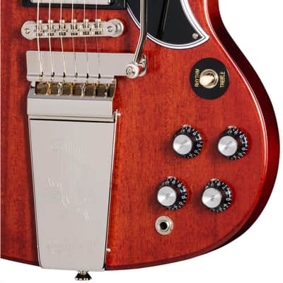 Epiphone 1964 SG Standard with Maestro Vibrola Reissue Guitar - Cherry Red image 9