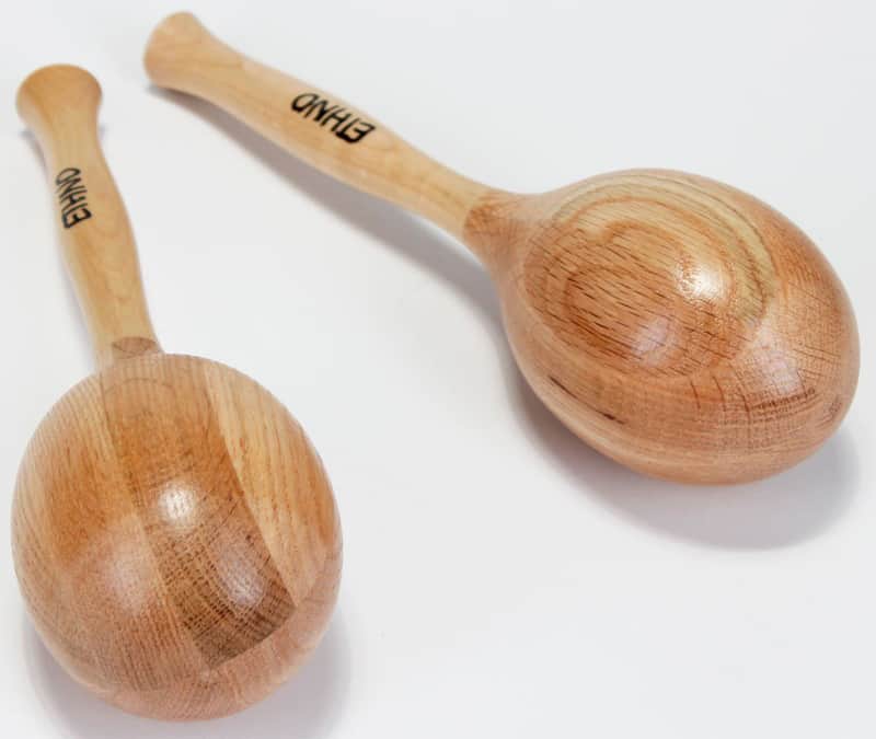 Paire de MARACAS PRO en chêne fabriquées au CANADA - Ethno image 1