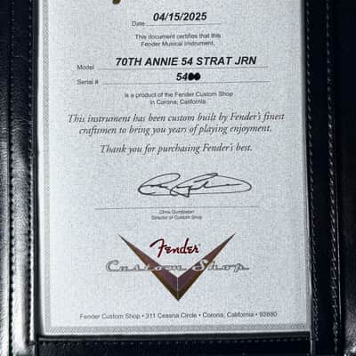 2025 Fender Stratocaster 1954 Custom Shop '54 Strat Journeyman Relic 70th Anniversary ~ Black image 10