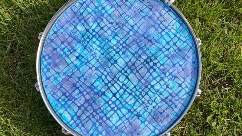 14" single layer Drum Bunny cloth drum cover - dampener - partial mute - compare to Drum Tortillas - Quesadilla - Big Fat Snare image 1