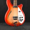 Mint Rickenbacker 4005V Vintage Reissue Semi-Hollow Bass Guitar Fireglo
