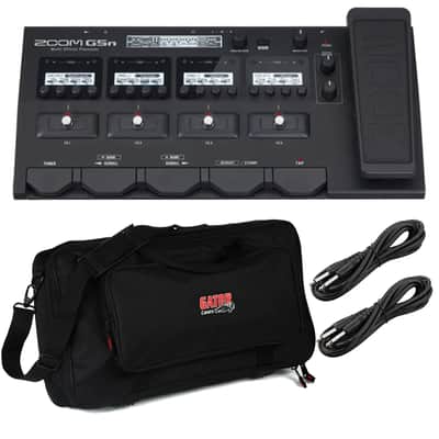 Zoom G5n Multi-Effect Unit, Gator GK-2110 Gig Bag, (2) 1/4 Cable Bundle image 1