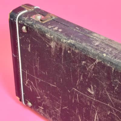 Vintage 1962 Fender Jazz Base / Precision Bass Hard Case - White Tolex - Rare Custom Color Case!  Pre-CBS Strat image 14