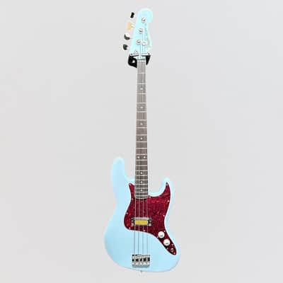 Fender Gold Foil Jazz Bass 4 String Electric Bass Guitar 2022 - Sonic Blue image 10