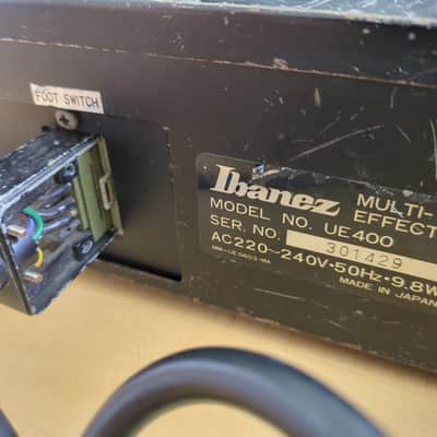 vintage Ibanez UE400 Multi-Effects rackmount FX w/ controller pedal image 4