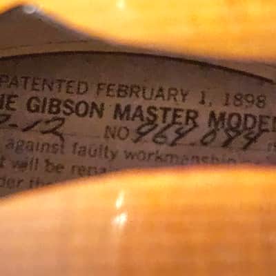 Gibson Master A12 Mandolin 8 String w/case 1968 image 12