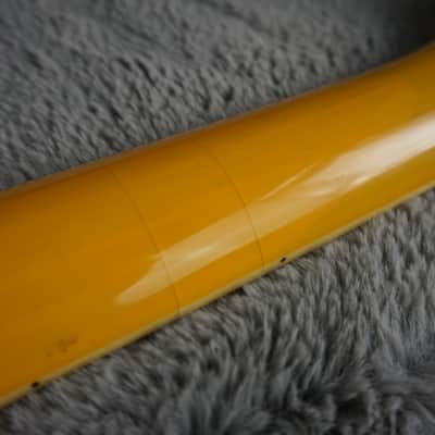 Blitz by Aria Pro II Leopard Transparent TV Yellow Single Cut P90 MIJ image 16