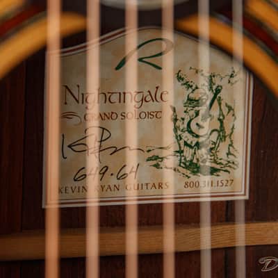 2008 Ryan Nightingale Signature Series, Brazilian Rosewood/Cedar image 23