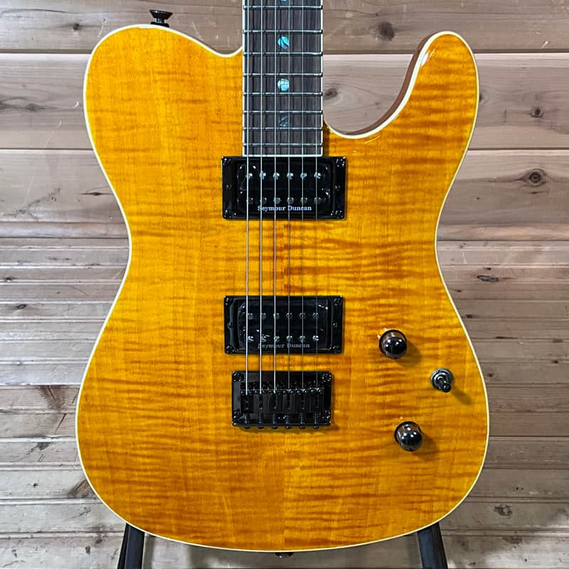 Fender Special Edition Custom Telecaster FMT HH Electric Guitar - Amber image 1