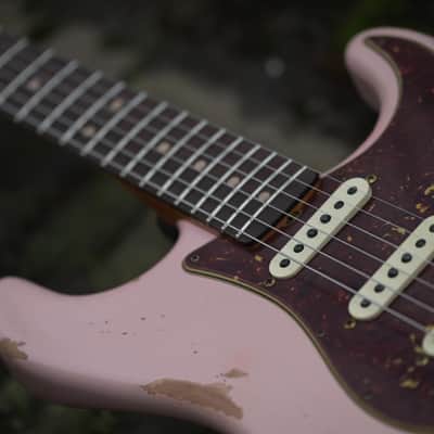 Fender Custom Shop '63 Stratocaster, Heavy Relic, Custom Order - Shell Pink image 14