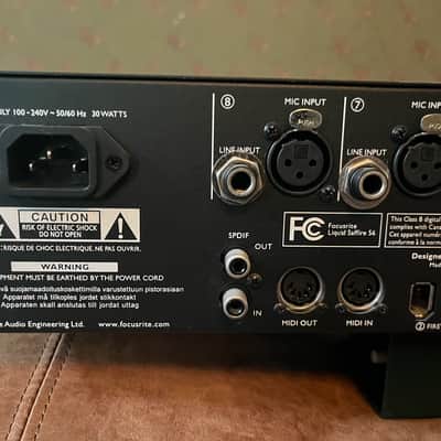 Focusrite Liquid Saffire 56 Firewire Audio Interface 2010s - Black image 6