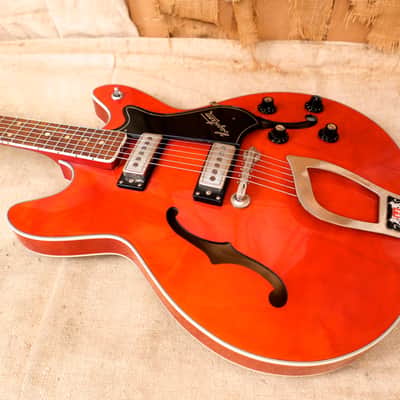Hagstrom Viking 1960's Cherry Red image 11