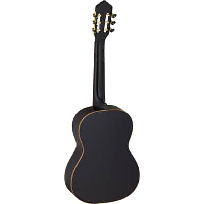 Ortega R221BK Black Highgloss, incl. Gigbag - 4/4 classical guitar image 2